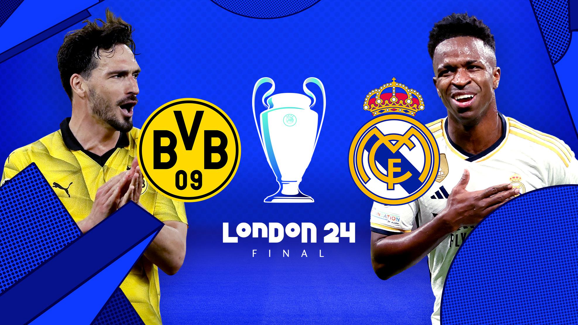 Previsão para o jogo Real Madrid x Borussia Dortmund 01/06/24